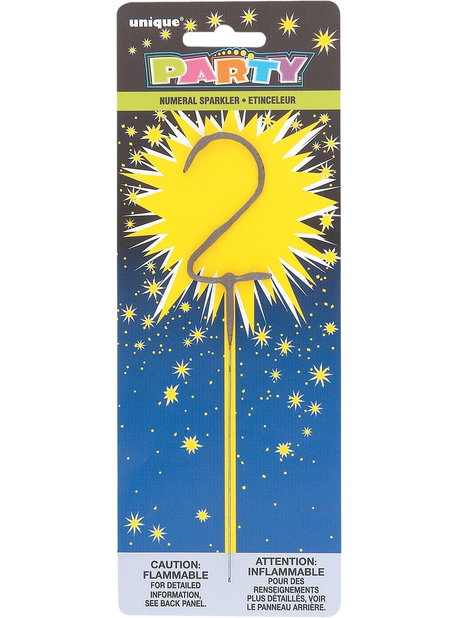 Number 2 Sparkler 1 1/2in x 7in Party City